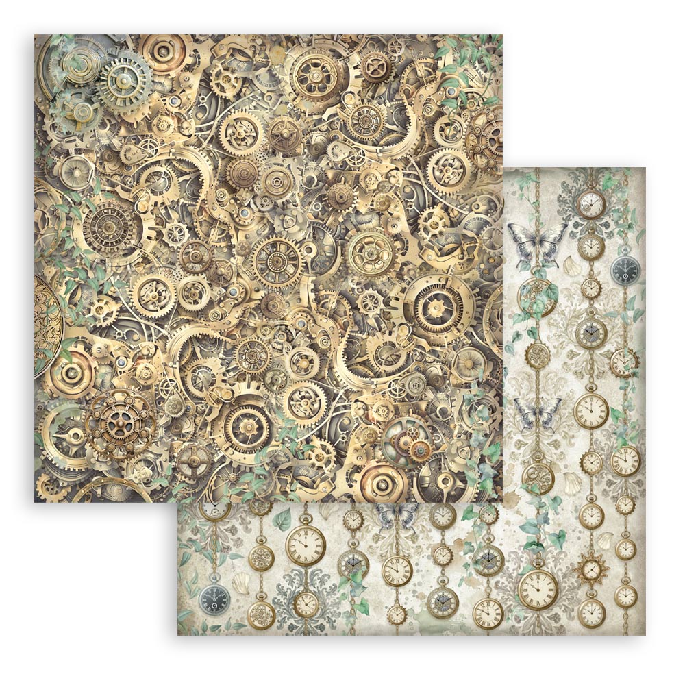 Stamperia -  (8”X8”) Backgrounds Garden of Time