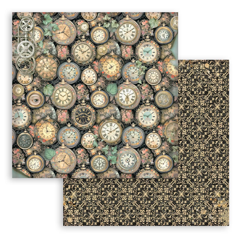 Stamperia -  (8”X8”) Backgrounds Garden of Time