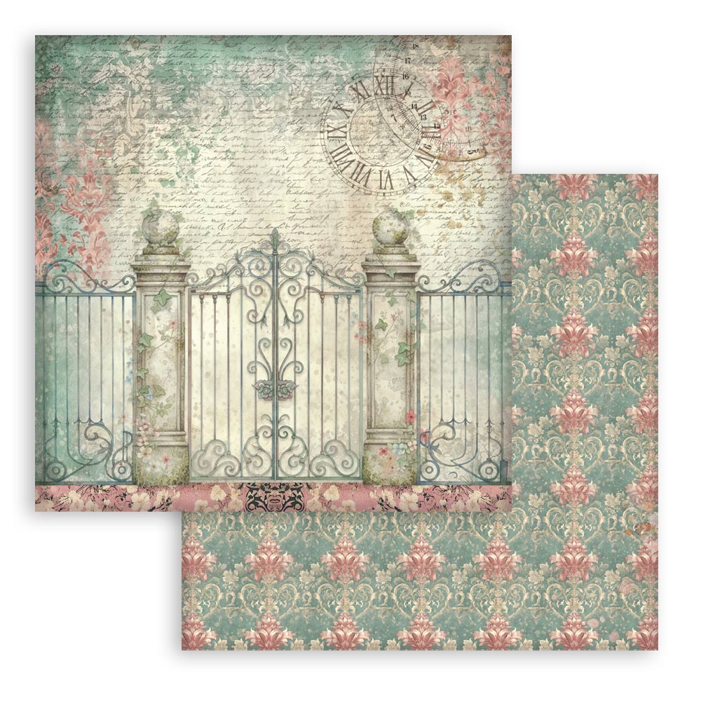 Stamperia -  (8”X8”) Backgrounds Garden of Time
