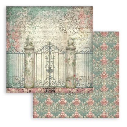 Stamperia -  (8”X8”) Backgrounds Garden of Time