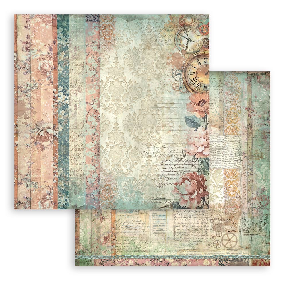 Stamperia -  (8”X8”) Backgrounds Garden of Time