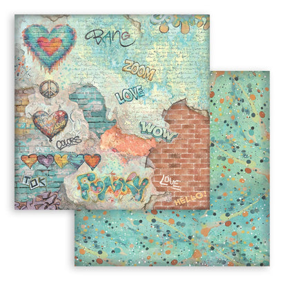 Stamperia -  (8”X8”) Backgrounds Furry Friends 2