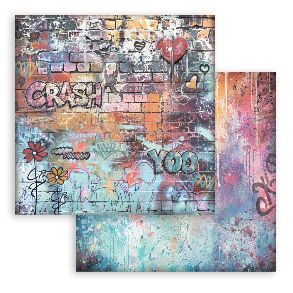 Stamperia -  (8”X8”) Backgrounds Furry Friends 2