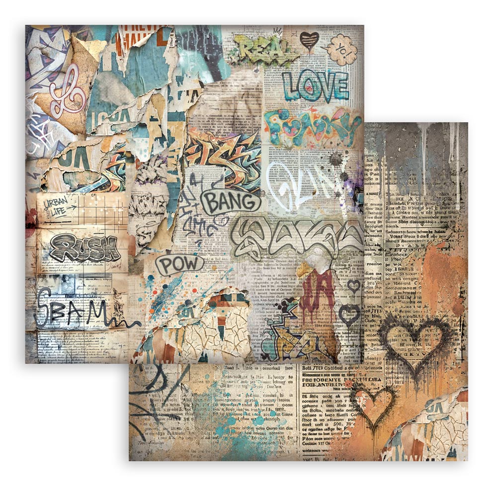 Stamperia -  (8”X8”) Backgrounds Furry Friends 2