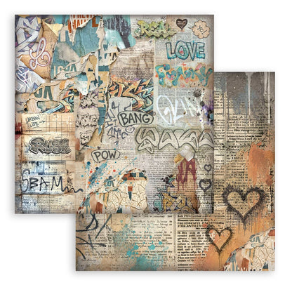 Stamperia -  (8”X8”) Backgrounds Furry Friends 2