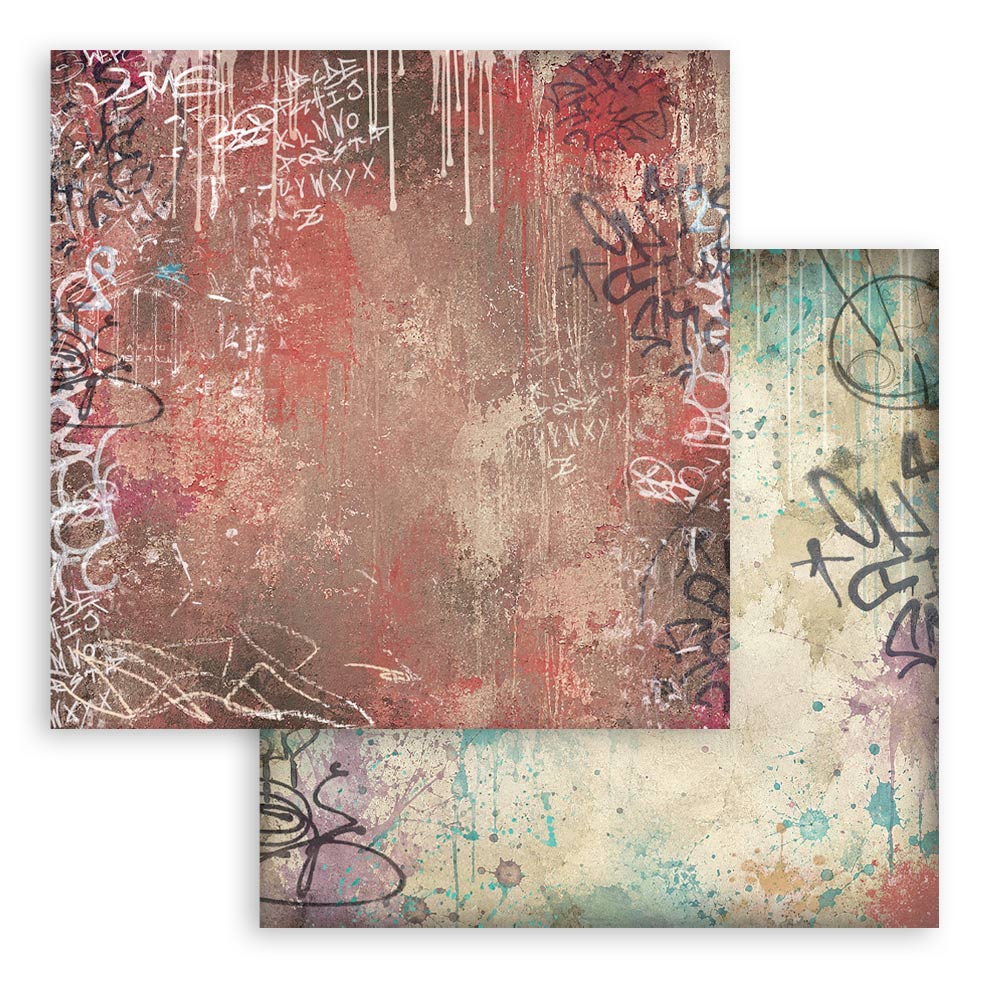 Stamperia - (12”X12”) Backgrounds- Paper pad - Furry Friends 2