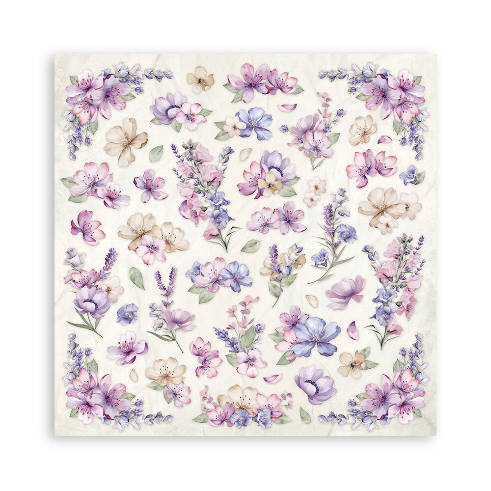 Stamperia -  (8”X8”)  Lavender Paper Pad