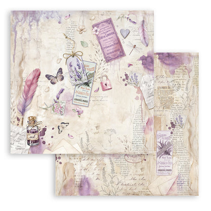 Stamperia -  (8”X8”)  Lavender Paper Pad