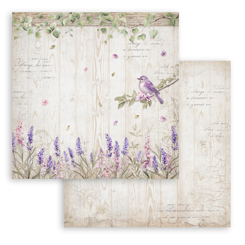 Stamperia -  (8”X8”)  Lavender Paper Pad