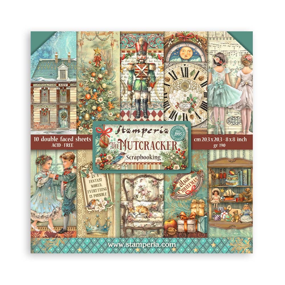 Stamperia -  (8”X8”) The nutcracker paper pad