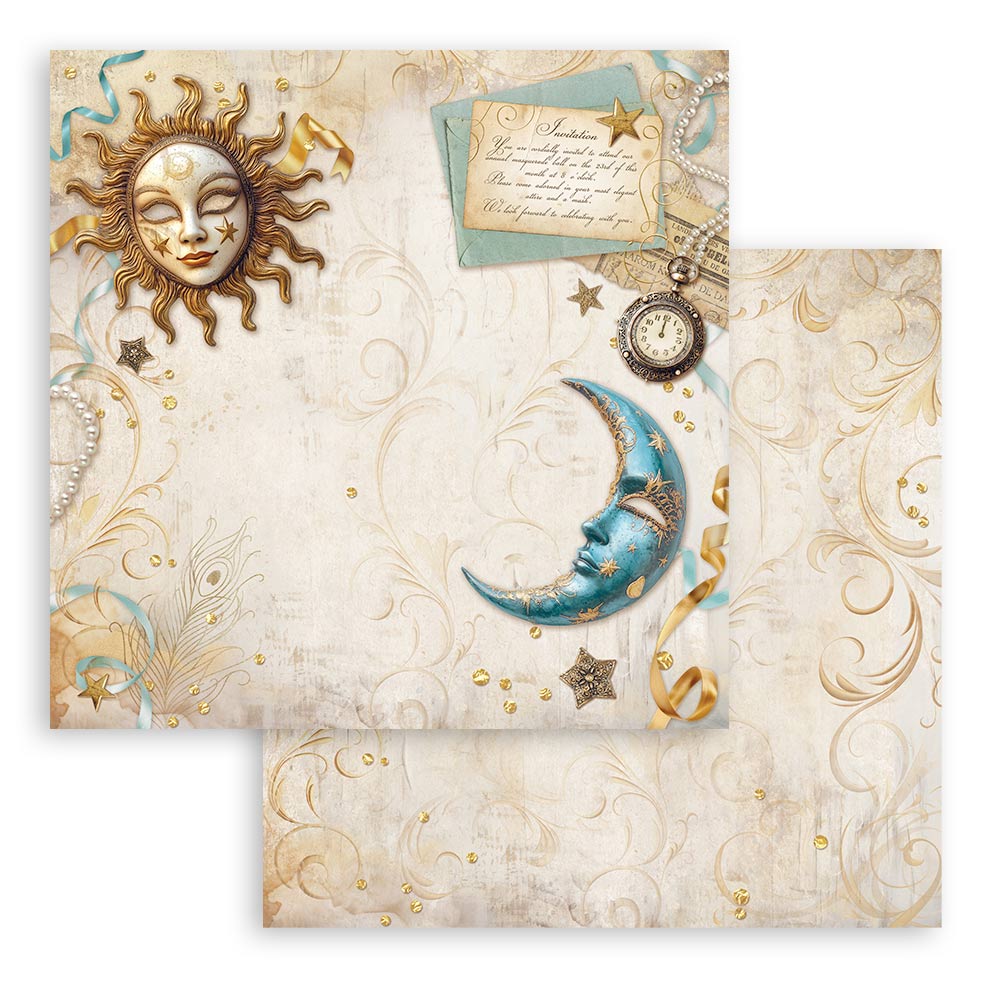 Stamperia -  (8”X8”)  Masquerade paper pad