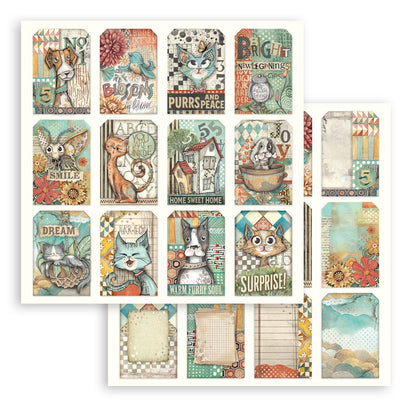 Stamperia - (8”X8”) Paper Pad Furry Friends