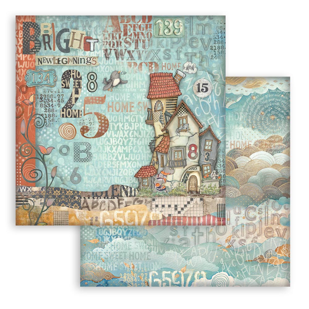 Stamperia - (8”X8”) Paper Pad Furry Friends