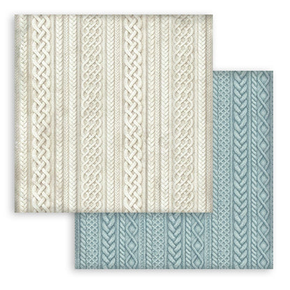 Stamperia - (12”X12”) - Backgrounds Paper pad - White Christmas
