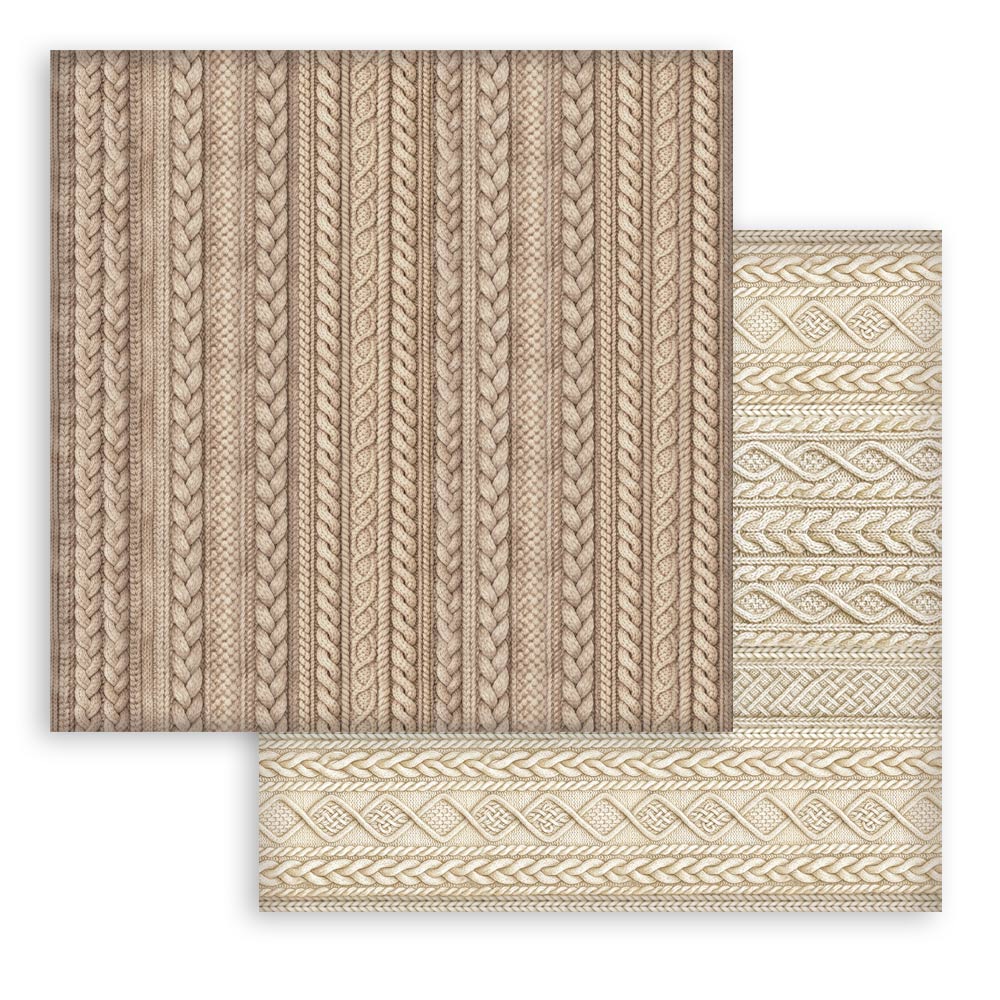 Stamperia - (12”X12”) - Backgrounds Paper pad - White Christmas