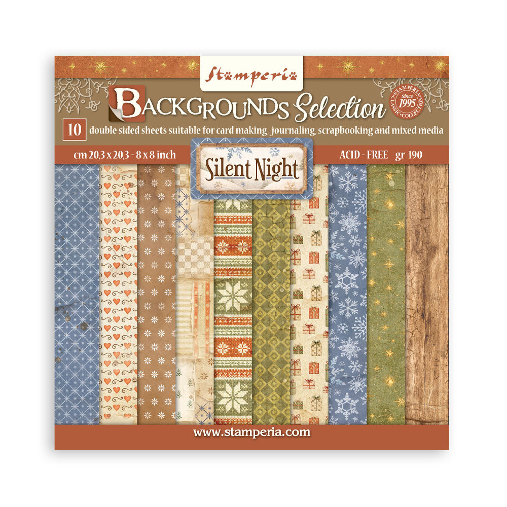 Stamperia -  (8”X8”) Backgrounds Silent Night