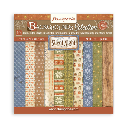 Stamperia -  (8”X8”) Backgrounds Silent Night