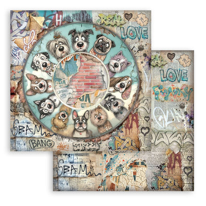 Stamperia - (8”X8”) Paper Pad Furry Friends 2