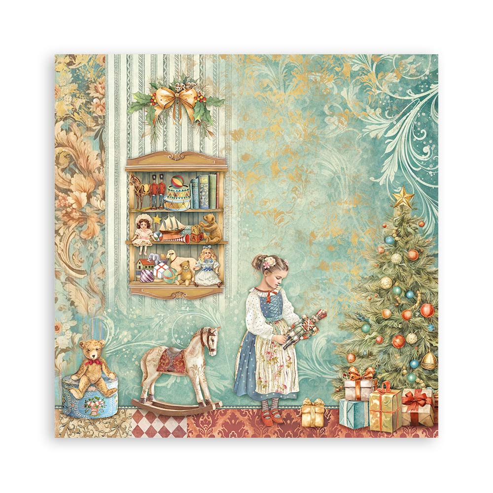 Stamperia -  (8”X8”) 22 sheets Maxi Single Sided The Nutcracker paper pad