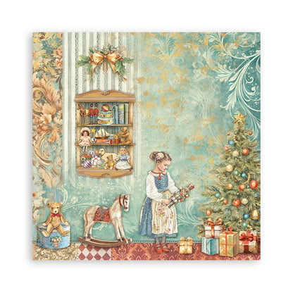 Stamperia -  (8”X8”) 22 sheets Maxi Single Sided The Nutcracker paper pad