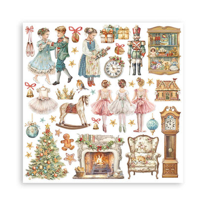 Stamperia -  (8”X8”) 22 sheets Maxi Single Sided The Nutcracker paper pad