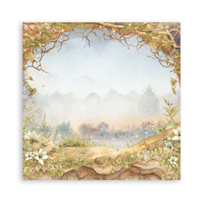 Stamperia - (8”X8”) 22 sheets Maxi Single Sided face - Whispering Woods