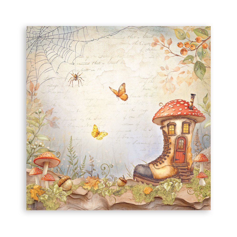 Stamperia -  (12”X12”) Single Face 22 sheets - Whispering Woods