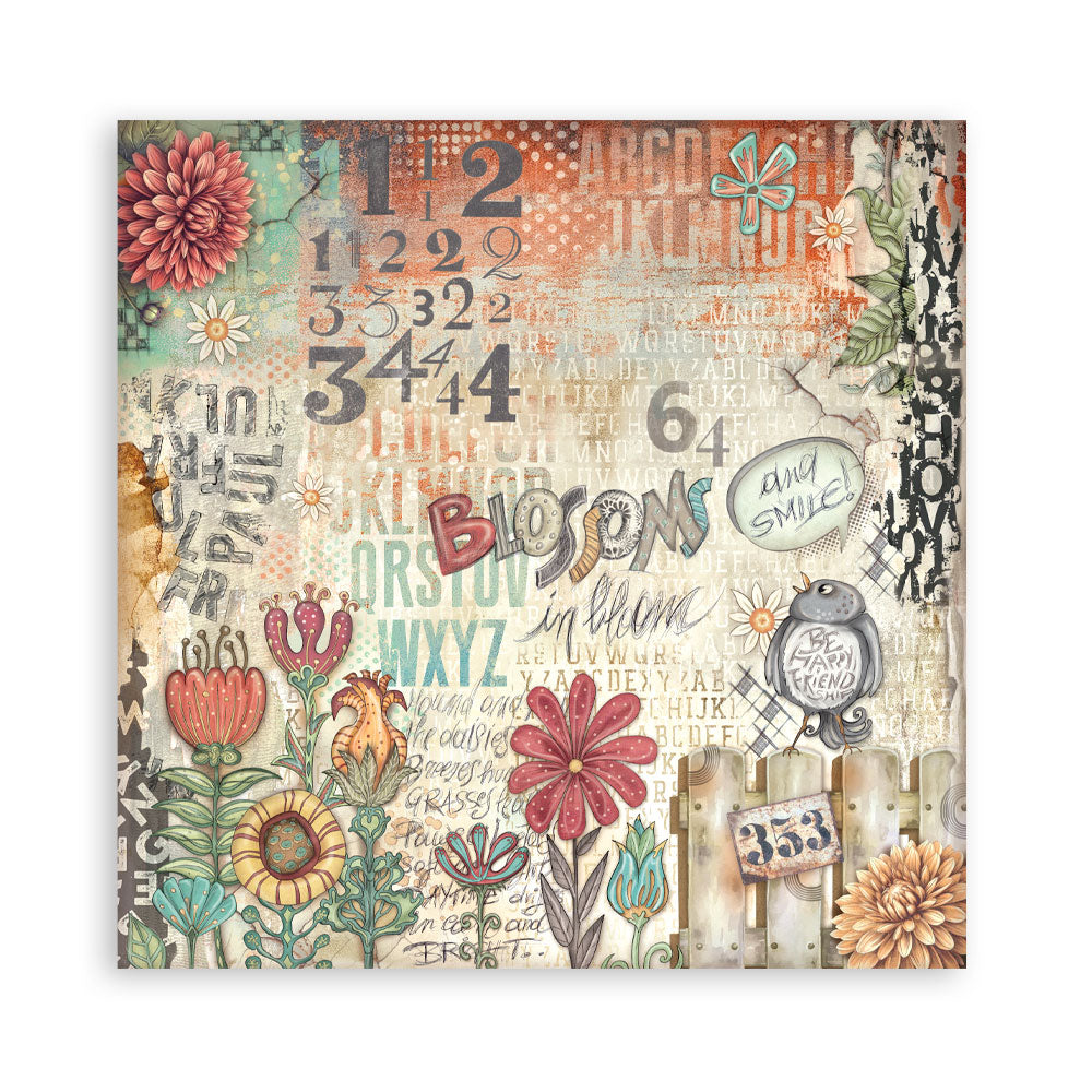 Stamperia - (8”X8”) 22 sheets Maxi Single Sided face - Furry Friends