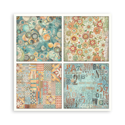 Stamperia - (8”X8”) 22 sheets Maxi Single Sided face - Furry Friends