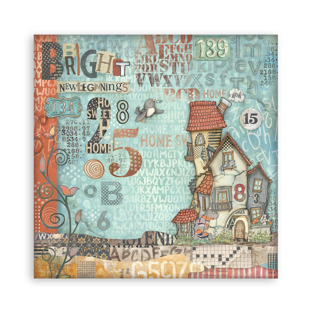 Stamperia - (8”X8”) 22 sheets Maxi Single Sided face - Furry Friends