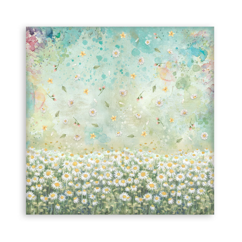 Stamperia -  (12”X12”) Single Face 22 sheets - Daisy Art