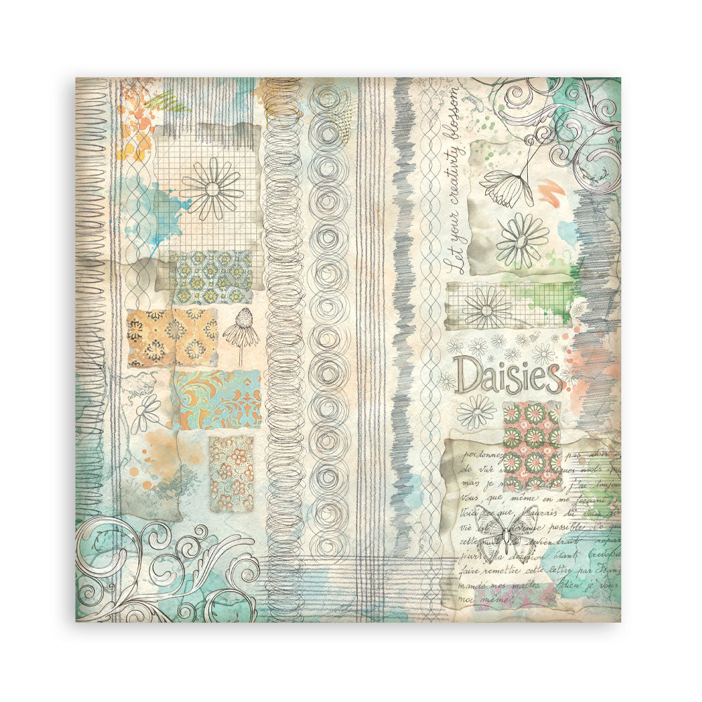 Stamperia -  (12”X12”) Single Face 22 sheets - Daisy Art