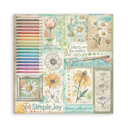 Stamperia -  (12”X12”) Single Face 22 sheets - Daisy Art