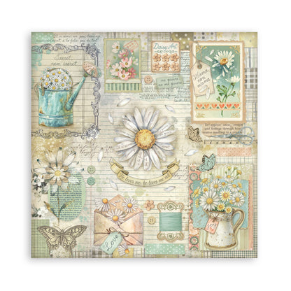Stamperia -  (12”X12”) Single Face 22 sheets - Daisy Art