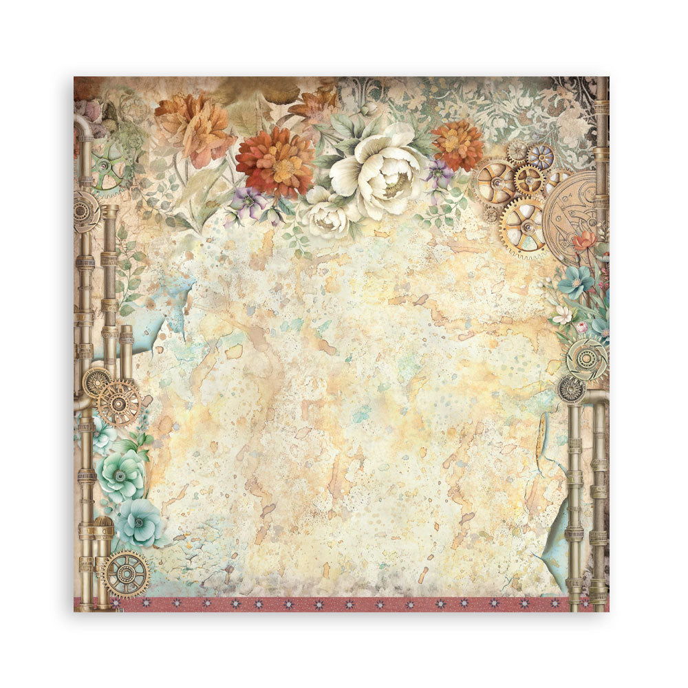 Stamperia - (8”X8”) 22 sheets Maxi Single Sided face - Garden of Time