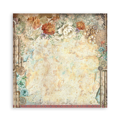 Stamperia - (8”X8”) 22 sheets Maxi Single Sided face - Garden of Time