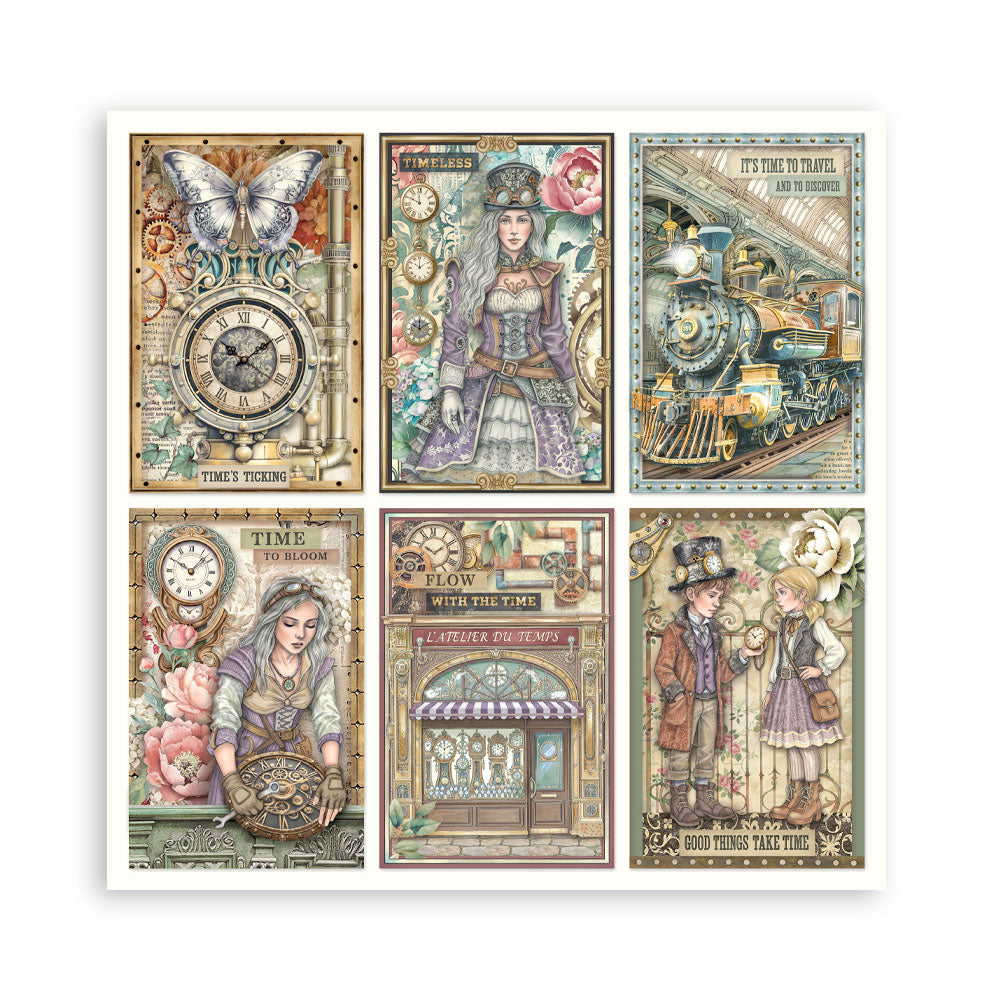 Stamperia -  (12”X12”) Single Face 22 sheets - Garden of Time