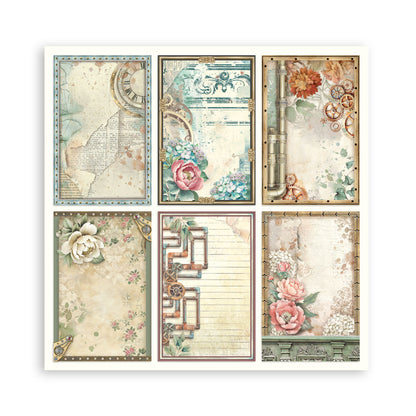 Stamperia - (8”X8”) 22 sheets Maxi Single Sided face - Garden of Time