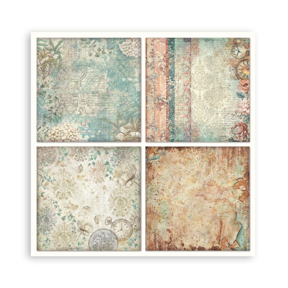 Stamperia -  (12”X12”) Single Face 22 sheets - Garden of Time