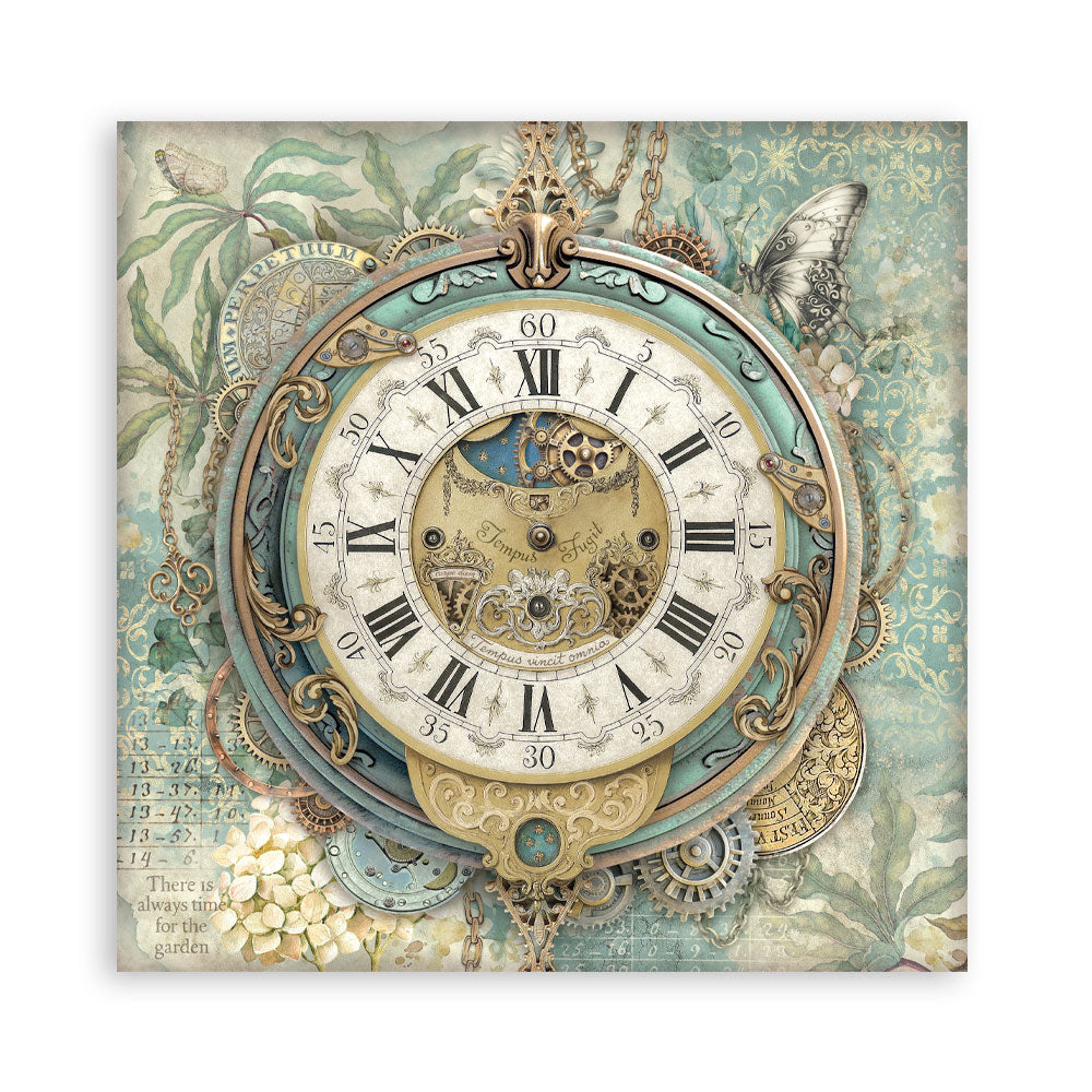 Stamperia -  (12”X12”) Single Face 22 sheets - Garden of Time