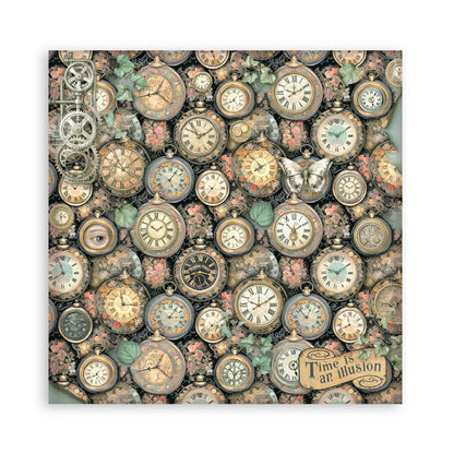Stamperia -  (12”X12”) Single Face 22 sheets - Garden of Time