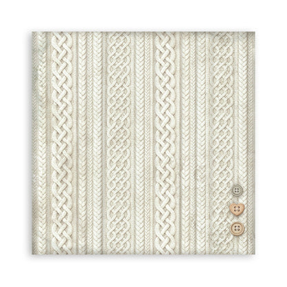 Stamperia - (8”X8”) 22 sheets Maxi Single Sided face - White Christmas