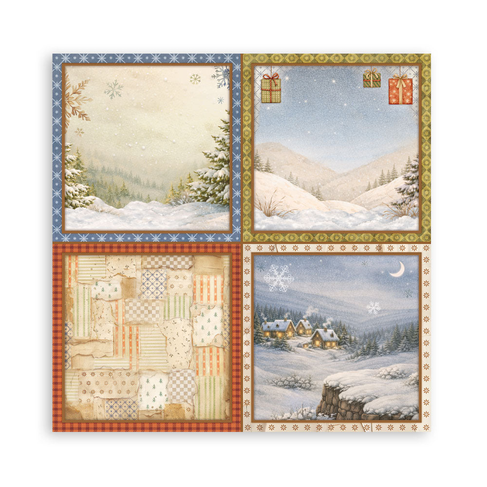 Stamperia - (8”X8”) 22 sheets Maxi Single Sided face - Silent Night