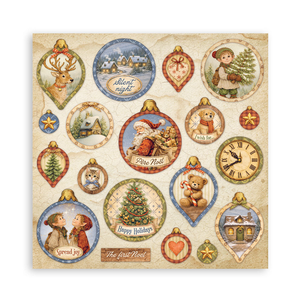Stamperia - (8”X8”) 22 sheets Maxi Single Sided face - Silent Night