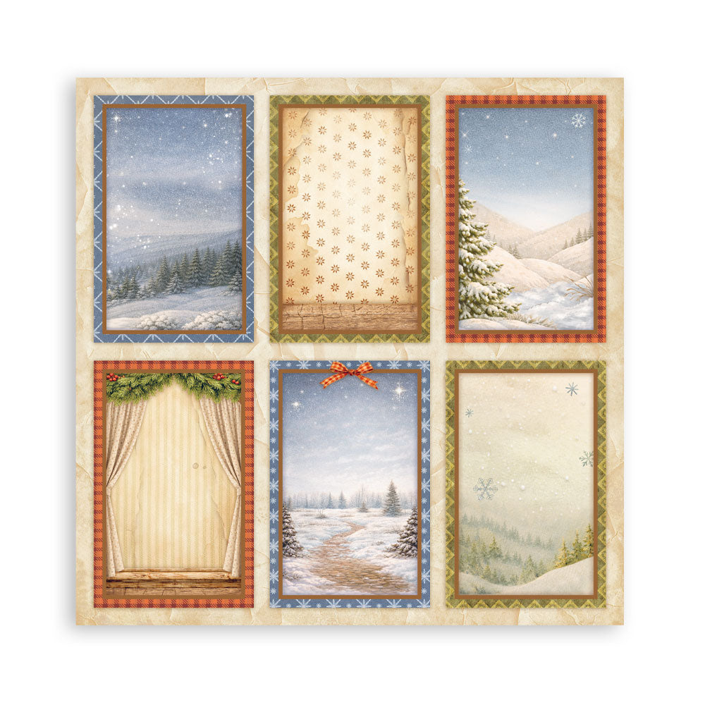 Stamperia - (8”X8”) 22 sheets Maxi Single Sided face - Silent Night