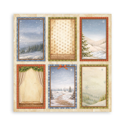 Stamperia - (8”X8”) 22 sheets Maxi Single Sided face - Silent Night