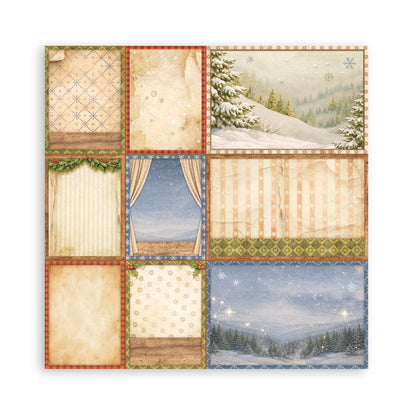 Stamperia - (8”X8”) 22 sheets Maxi Single Sided face - Silent Night