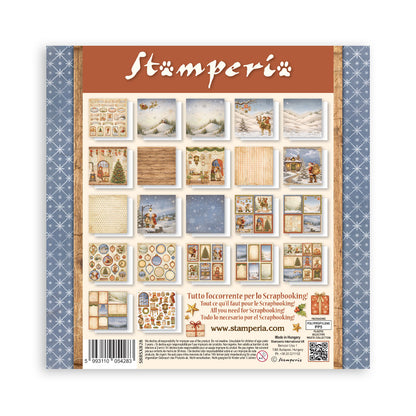 Stamperia - (8”X8”) 22 sheets Maxi Single Sided face - Silent Night