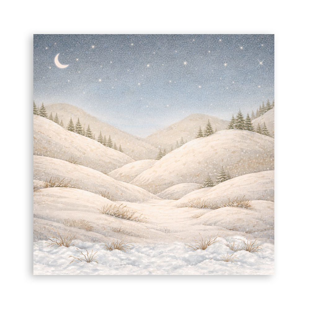 Stamperia - (8”X8”) 22 sheets Maxi Single Sided face - Silent Night