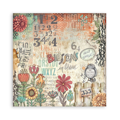 Stamperia -  (12”X12”) Single Face 22 sheets - Furry Friends